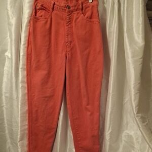 Rio Vintage Vibrant Coral High Rise Women's Jeans 7/8